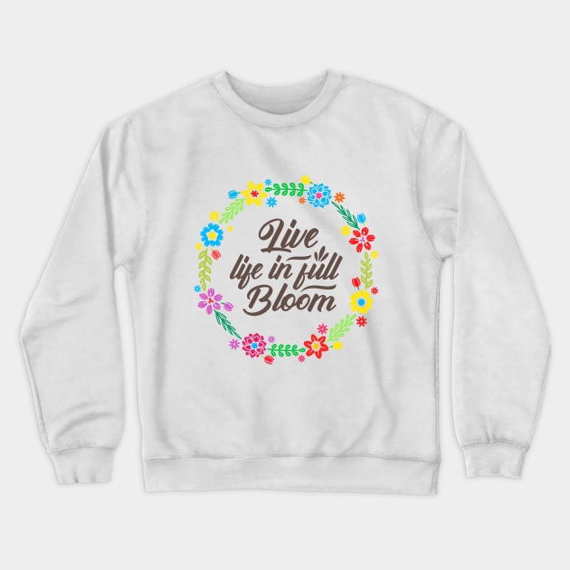 Beautiful Spring Flowers Crewneck Sweatshirt by Jerry After Young